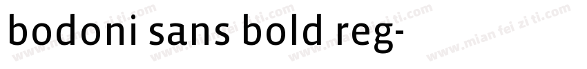 bodoni sans bold reg字体转换